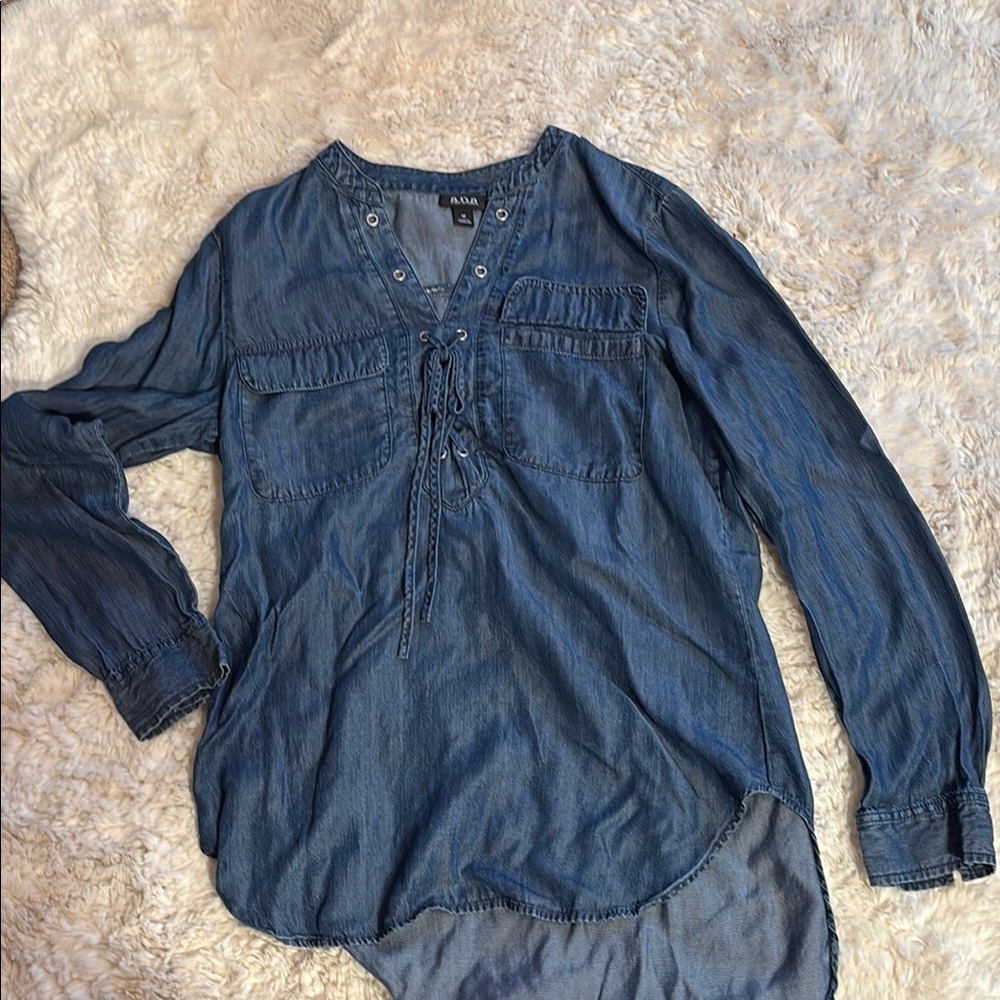 Blue Denim Women's Top